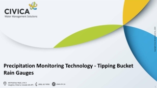 Precipitation Monitoring Technology - Tipping Bucket Rain Gauges