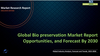 Bio preservation Market  Report Opportunities, and Forecast By 2030