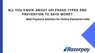 Razorpay - UPI Fraud