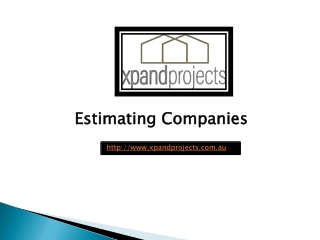 Estimating Companies - xpandprojects.com.au