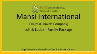 Leh & Ladakh Family Package
