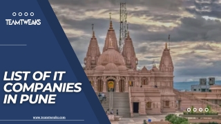 List of IT Companies in Pune