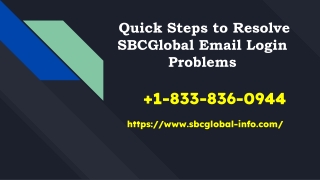 How To Fix SBCGlobal Email Login Issues? +1-877-422-4489