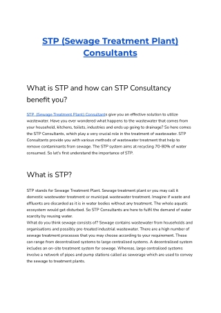 STP  Consultants