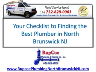 Finding the Best Licensed Plumber in North Brunswick NJ