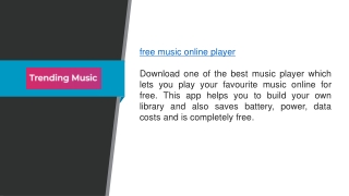 Free Music Online Player  Trending.fm