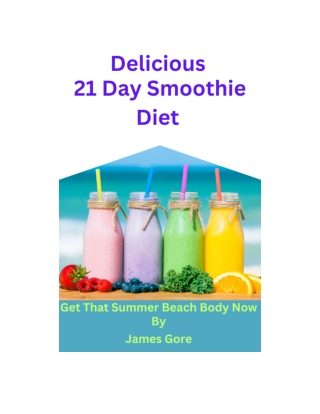 The Smoothie Diet 21 Day Weight Loss
