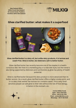 Ghee clarified butter