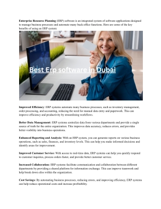 Best Erp software in Dubai