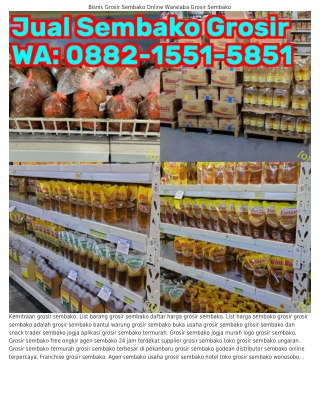 Ô88ᒿ·I55I·585I (WA) Grosir Sembako Murah Terdekat Grosir Sembako Sleman