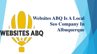 Websites ABQ Is A Local Seo Company In Albuquerque