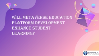 Metaverse Education Development