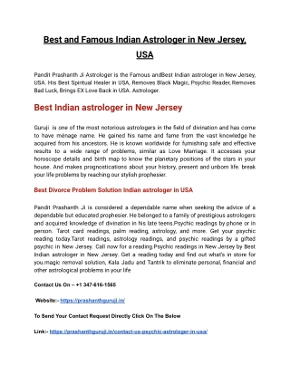 Best Astrologer in New Jersey