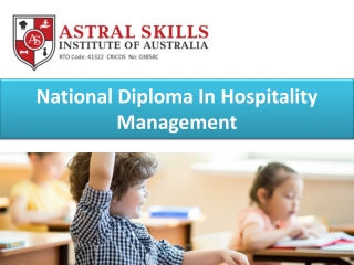 National Diploma In Hospitality Management