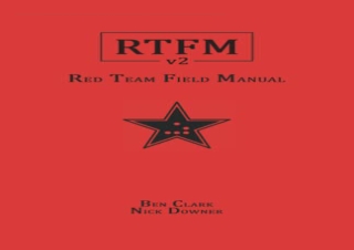 PDF RTFM: Red Team Field Manual v2 free