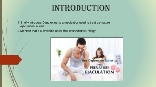 Buy Dapoxetine online for Premature Ejaculation | OnlineGenericMedicine