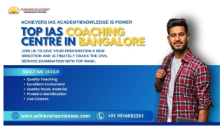 Top IAS Coaching Centre In Bangalore