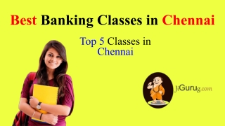 Best 5 Banking Classes in Chennai