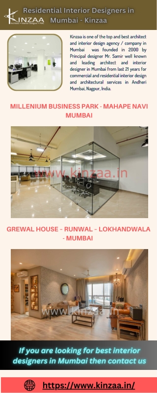 Residential Interior Designers in Mumbai - Residential architects in Mumbai - Kinzaa