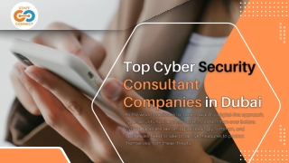 Top Cyber Security Consultant Companies in Dubai