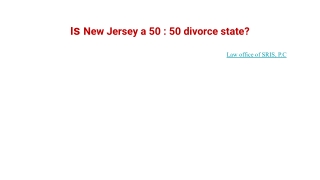 Is New Jersey a 50 _ 50 divorce state_