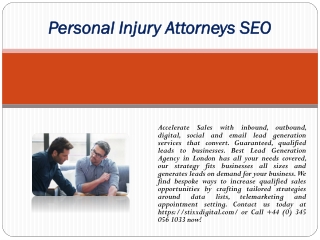 Personal Injury Attorneys SEO