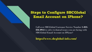 How to Configure SBCGlobal Email Account on iPhone?+1-877-422-4489