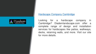 Hardscape Company Cambridge Diademlandscape.com