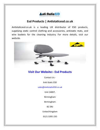 Esd Products  Antistaticesd.co.uk