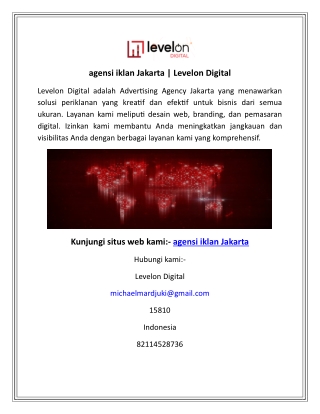 agensi iklan Jakarta  Levelon Digital