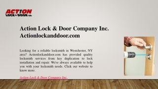 Action Lock & Door Company Inc.  Actionlockanddoor.com