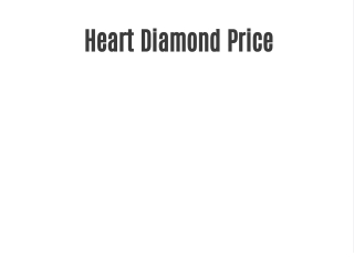 Heart Diamond Price