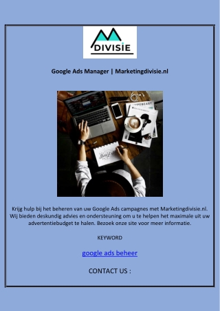 Google Adword Specialist | Marketingdivisie.nl