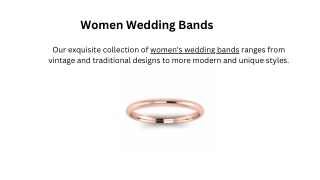 Buy Women Wedding Bands Online