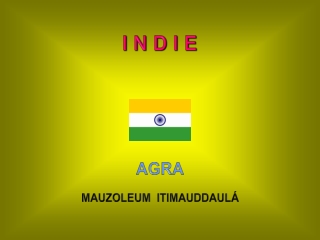 Indie - Agra - Mauzoleum Itimauddaula (Tom Bares)