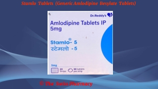 Stamlo  Tablets (Generic Amlodipine  Besylate  Tablets)