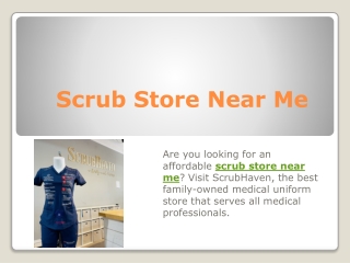 Scrub Store Near Me