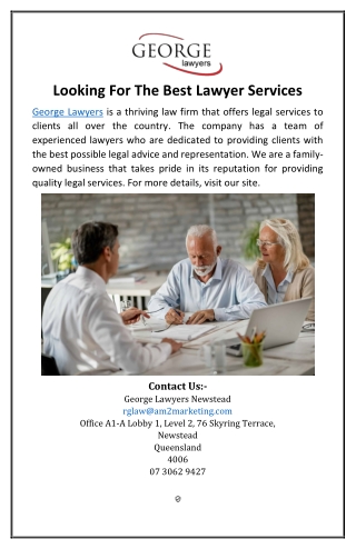 Looking For The Best Lawyer Services