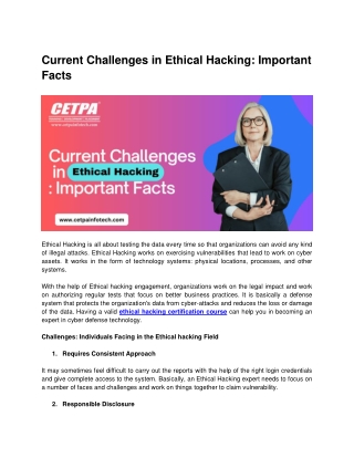 Current Challenges in Ethical Hacking_ Important Facts