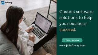 Custom software solutions to help your business succeed.