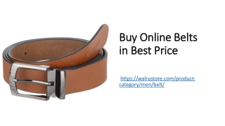 Buy Online Belts in Best Price