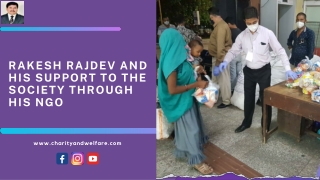 Rakesh Rajdev And His Support To The Society Through His NGO