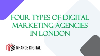 Four Types Of Digital Marketing Agencies In London