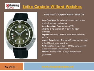 Seiko Captain Willard Watch