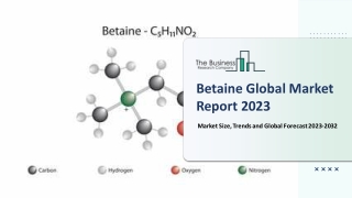 Global Betaine Market Outlook Through 2023-2032