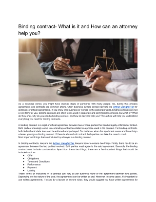 Binding contract- What is it and How an attorney can help you.docx