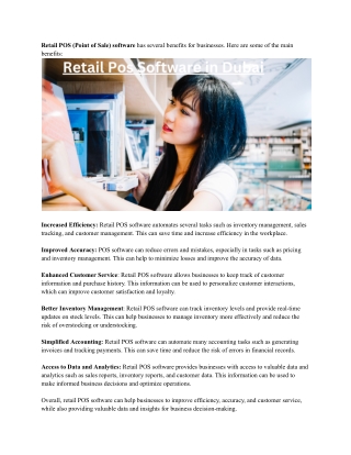 Retail Pos Software in Dubai