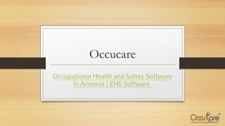 Occupational Health and Safety Software in Armenia