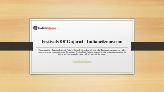 Festivals Of Gujarat  Indianetzone.com