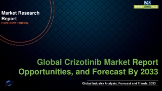 Crizotinib Market will reach at a CAGR of 5.4% from to 2033